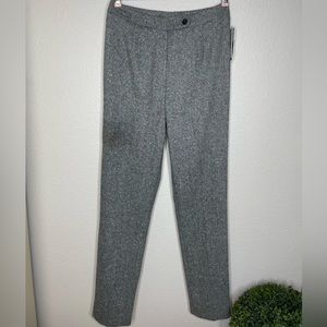 3.1 PHILLIP LIM Black White Tweed Tapered leg Trousers Pants Size 6 NEW NWT $375